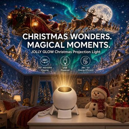 🎅 Turn Any Room Into a Christmas Wonderland – Holiday Projection Night Light